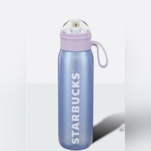 Starbucks 2025 SNOW Globe Bear Plastic Water Bottle 24oz